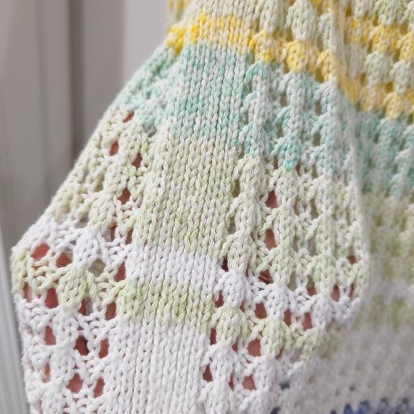 Talbots Multi Color Stripe Knit Sweater, Loose Knit, Size P - Picture 12 of 14